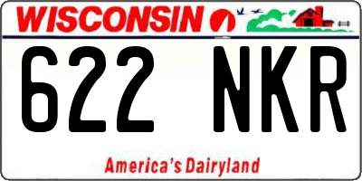 WI license plate 622NKR