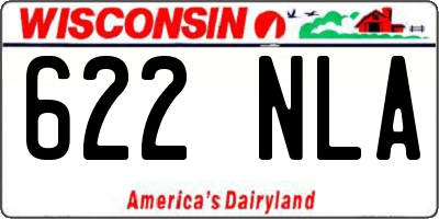 WI license plate 622NLA