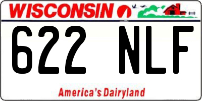 WI license plate 622NLF