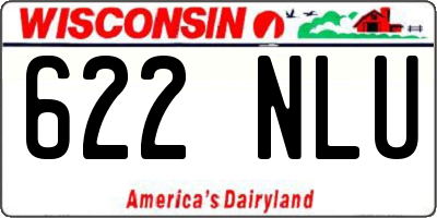 WI license plate 622NLU