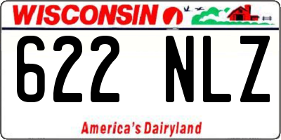 WI license plate 622NLZ
