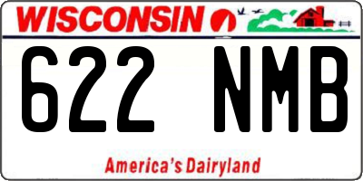 WI license plate 622NMB