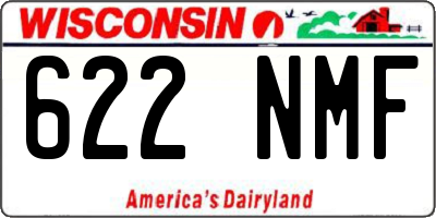 WI license plate 622NMF