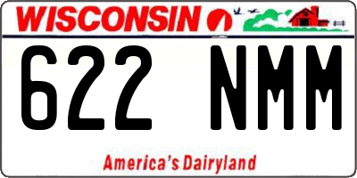 WI license plate 622NMM
