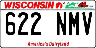 WI license plate 622NMV