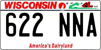 WI license plate 622NNA