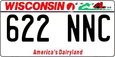 WI license plate 622NNC