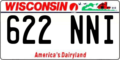 WI license plate 622NNI