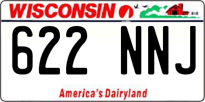 WI license plate 622NNJ