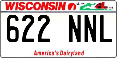 WI license plate 622NNL