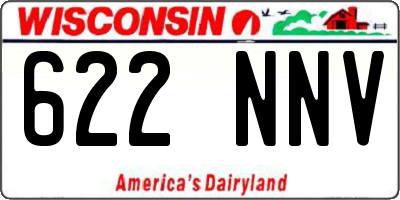 WI license plate 622NNV