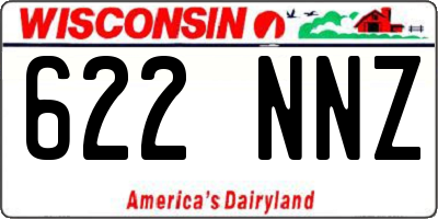 WI license plate 622NNZ