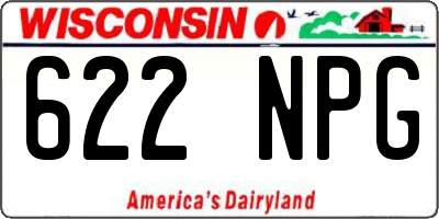 WI license plate 622NPG