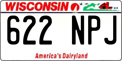 WI license plate 622NPJ