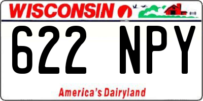 WI license plate 622NPY