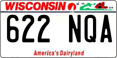 WI license plate 622NQA