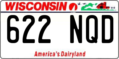WI license plate 622NQD
