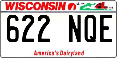 WI license plate 622NQE