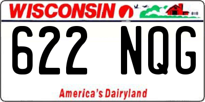WI license plate 622NQG
