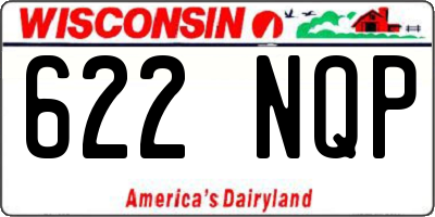 WI license plate 622NQP