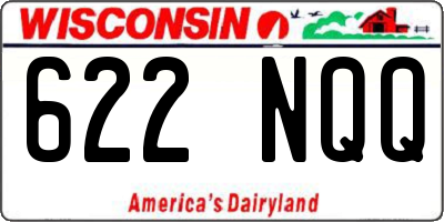 WI license plate 622NQQ
