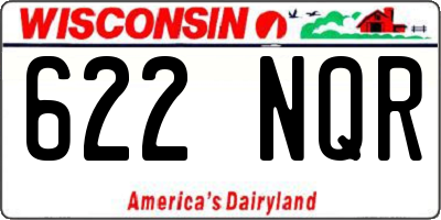 WI license plate 622NQR
