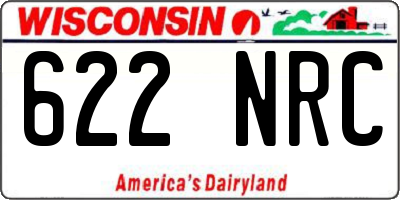 WI license plate 622NRC