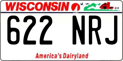 WI license plate 622NRJ