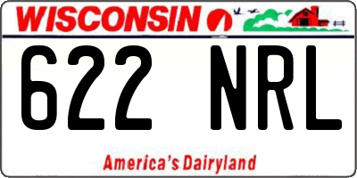 WI license plate 622NRL