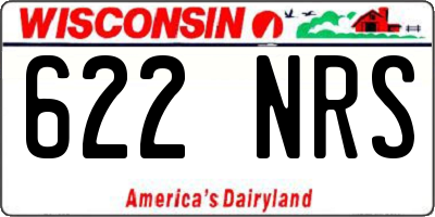 WI license plate 622NRS