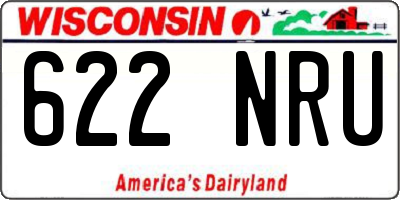 WI license plate 622NRU