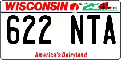 WI license plate 622NTA