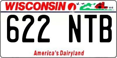WI license plate 622NTB