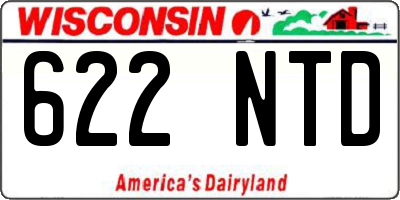 WI license plate 622NTD