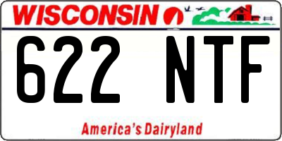WI license plate 622NTF