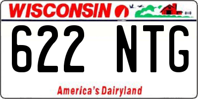 WI license plate 622NTG