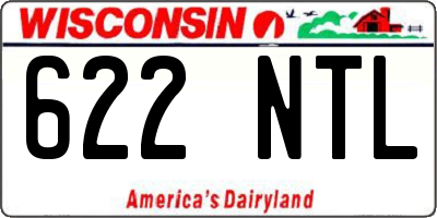 WI license plate 622NTL