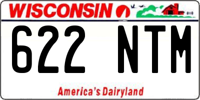 WI license plate 622NTM