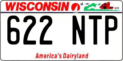 WI license plate 622NTP