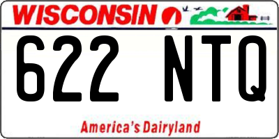 WI license plate 622NTQ