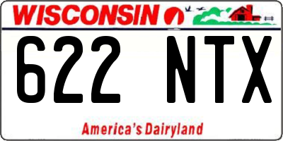 WI license plate 622NTX