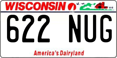 WI license plate 622NUG