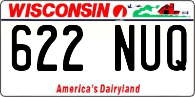 WI license plate 622NUQ