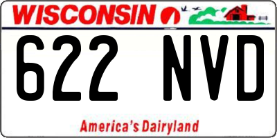 WI license plate 622NVD