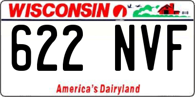 WI license plate 622NVF
