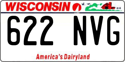 WI license plate 622NVG