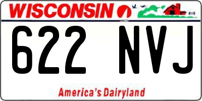 WI license plate 622NVJ