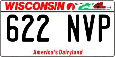 WI license plate 622NVP
