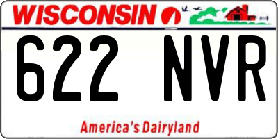 WI license plate 622NVR