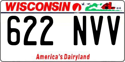 WI license plate 622NVV
